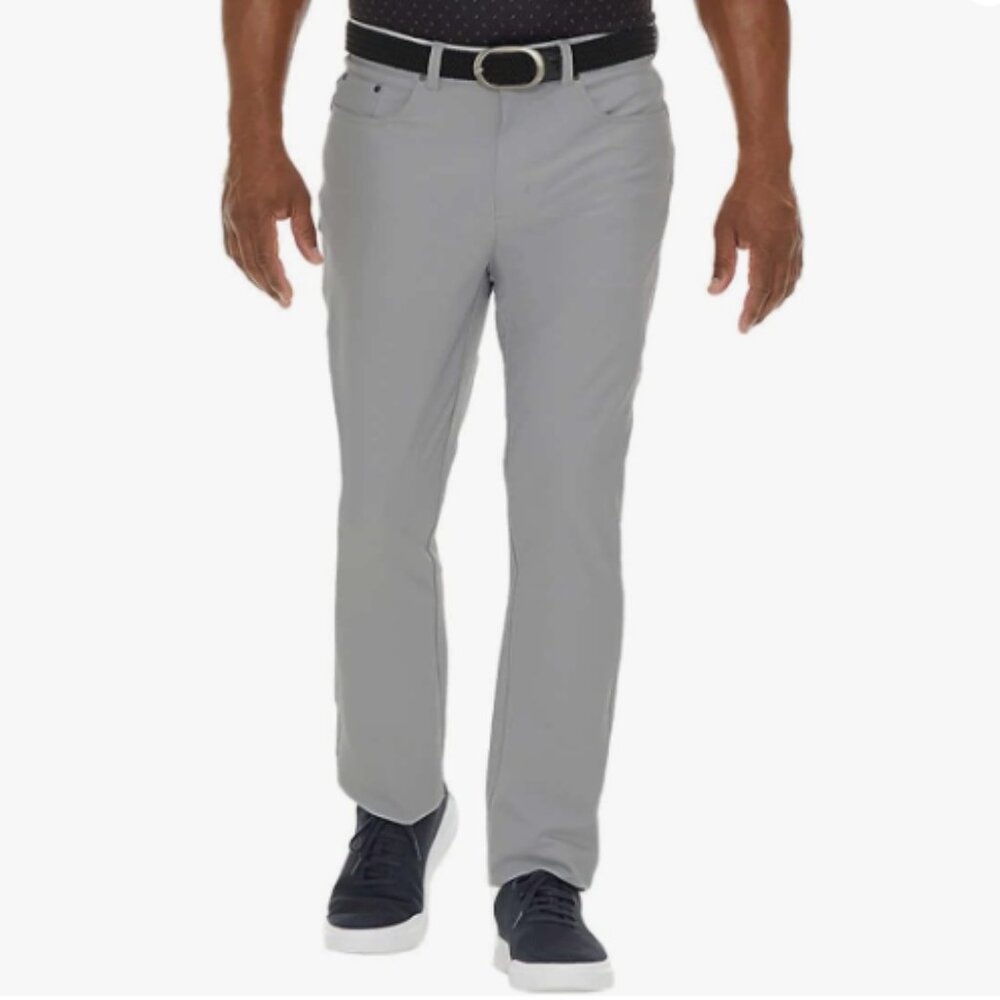 Greg Norman ML75 Performance Men's Pant, 5 Pocket Performance 32x34 Gray NWT